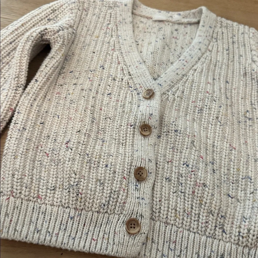 Gap kids Cream cardigan Button-Up Sweater 10/11 spring Easter